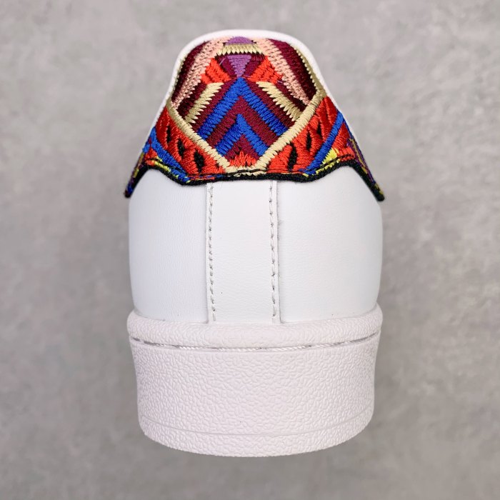 adidas Superstar White Black Embroidery