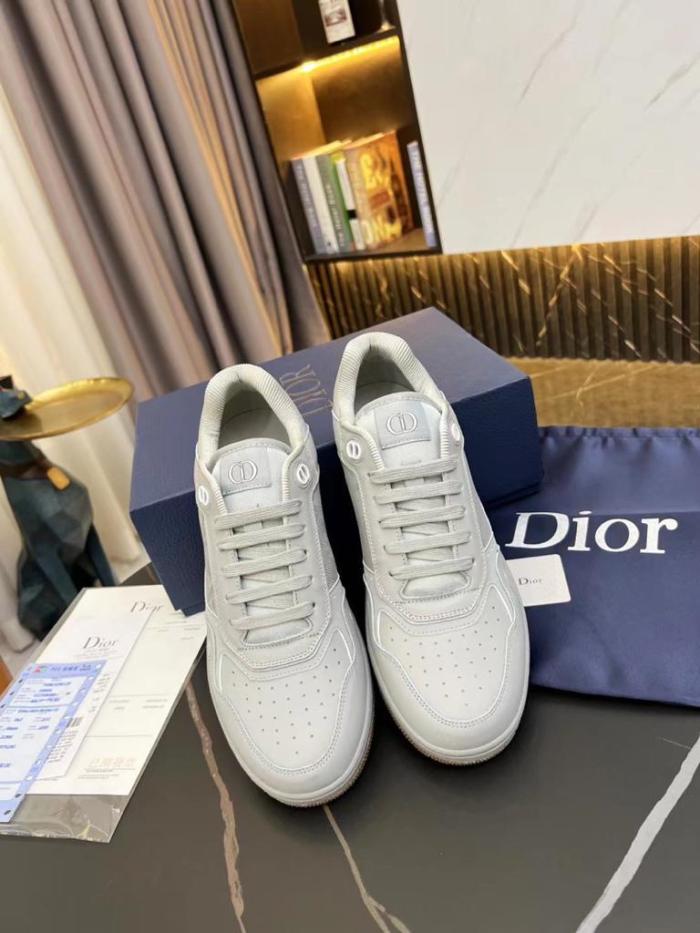 Dior B27 Low Gray Oblique Leather