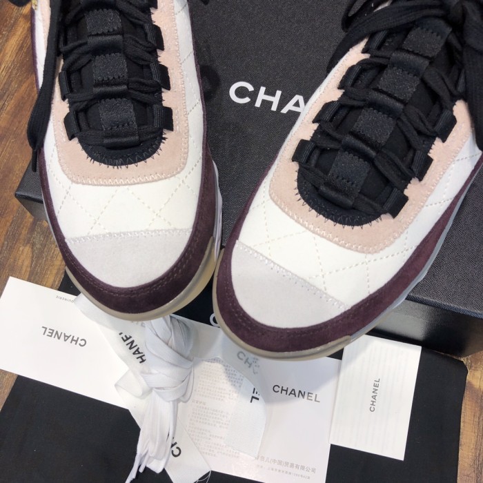 Chanel Fabric & Suede Calfskin Low Top Sneaker 8