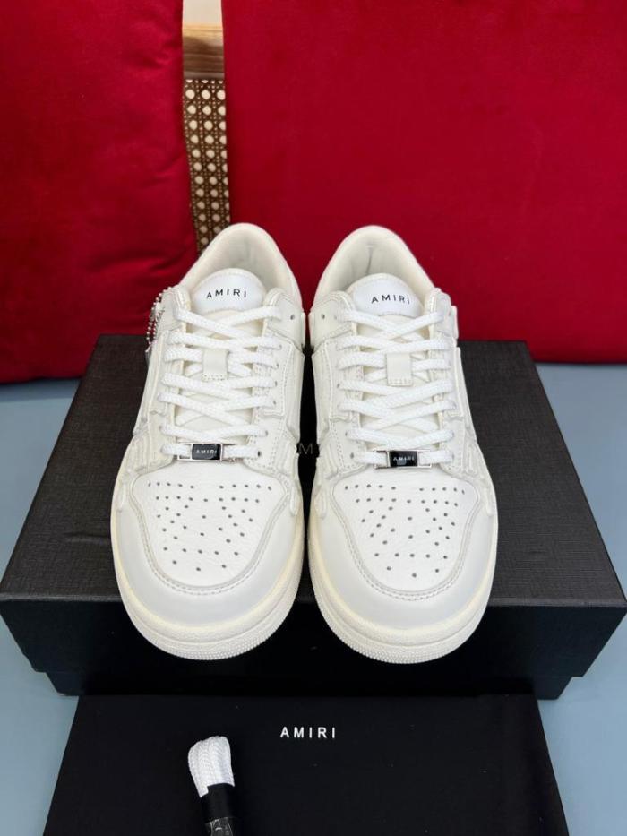 AMIRI Skel Top Low White White