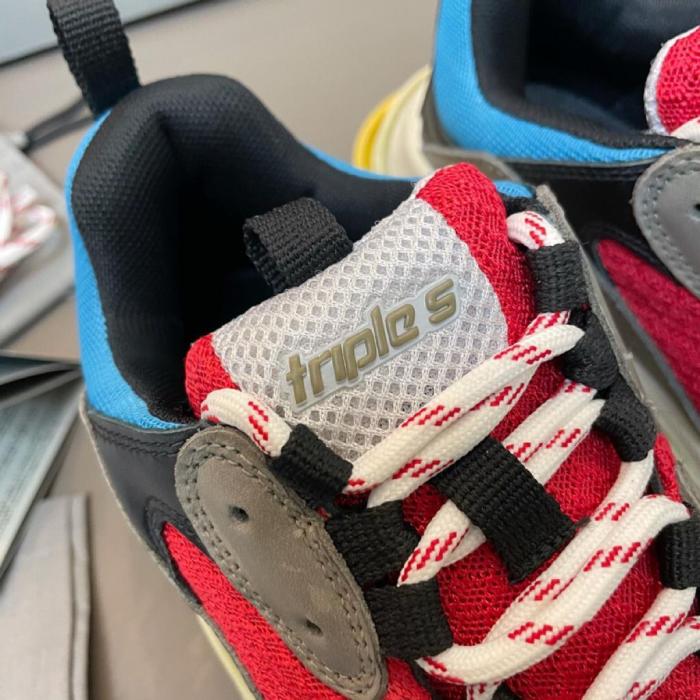 Balenciaga Triple S Grey Red Blue (2018 Reissue)