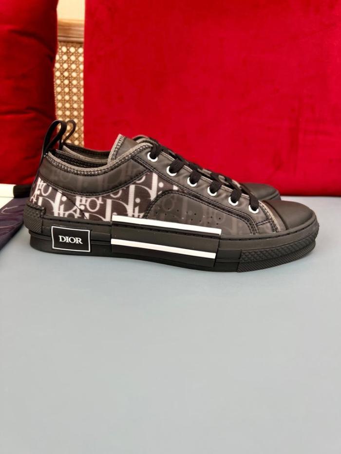 Dior B23 Low Top Canvas Oblique Black