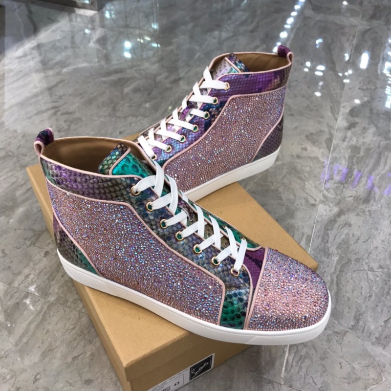 Christian Louboutin Louis Junior Spikes Orlato Flat Sneakers 31