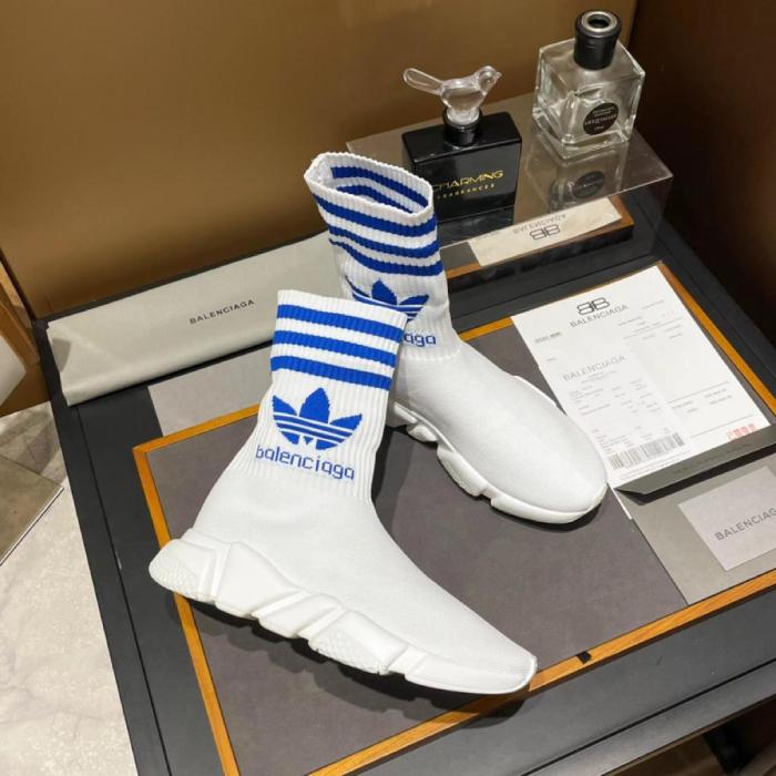 Balenciaga x adidas Speed Trainer White Blue
