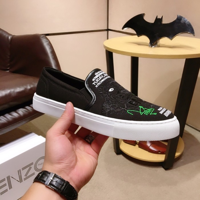 Kenzo K-SKATE Tiger canvas slip-on sneakers 14