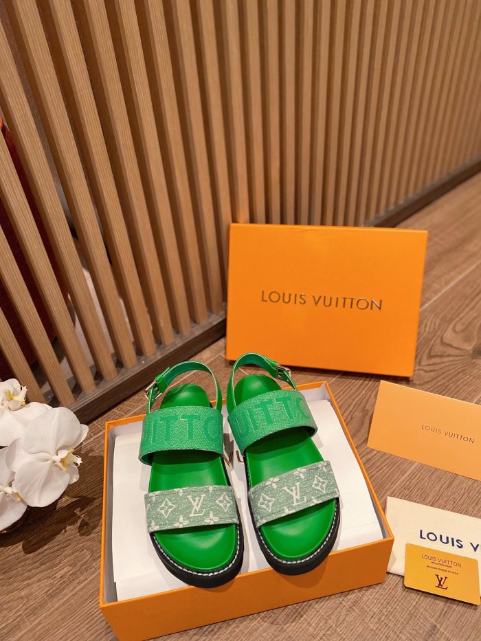 Louis Vuitton PASEO FLAT COMFORT SANDALS WOMEN 8