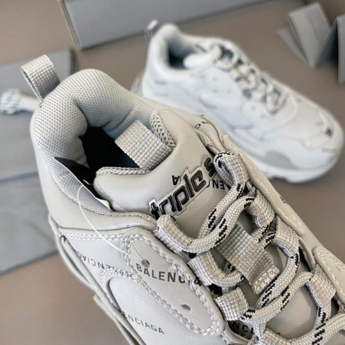 Balenciaga Triple S Allover Logo White