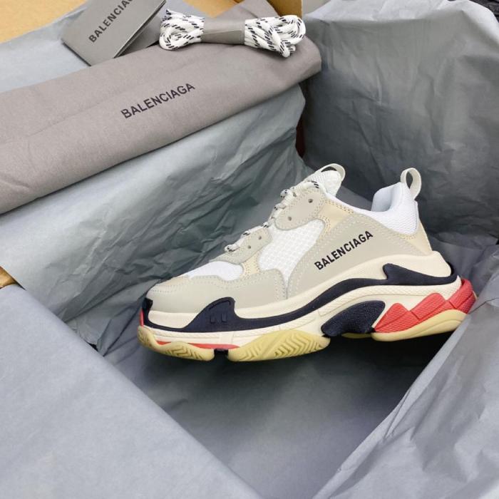 Balenciaga Triple S White Black Red