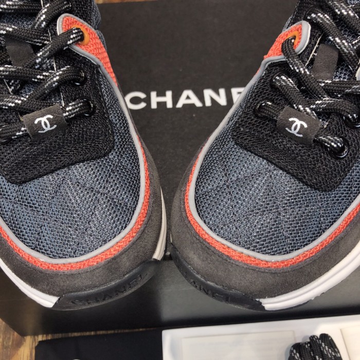 Chanel Fabric & Suede Calfskin Low Top Sneaker 4