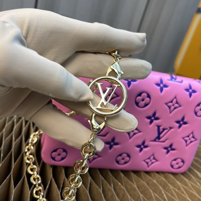 Handbag Louis Vuitton Pochette Coussin Monogram M80744 size 20 x 14 x 8cm