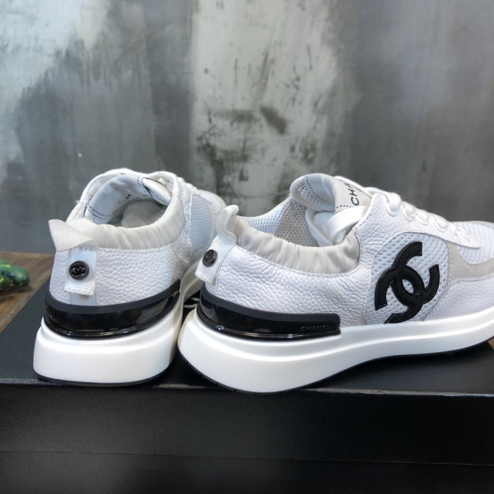 Chanel Fabric & Suede Calfskin Low Top Sneaker 37