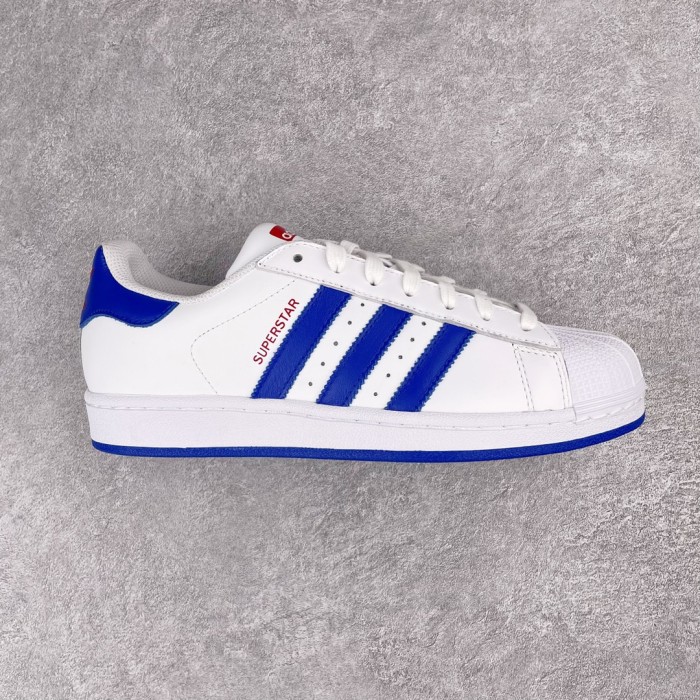 adidas Superstar White Blue