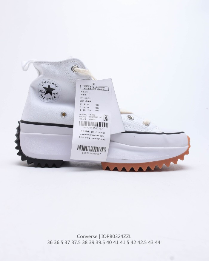 Converse Run Star Hike Hi White Black Gum