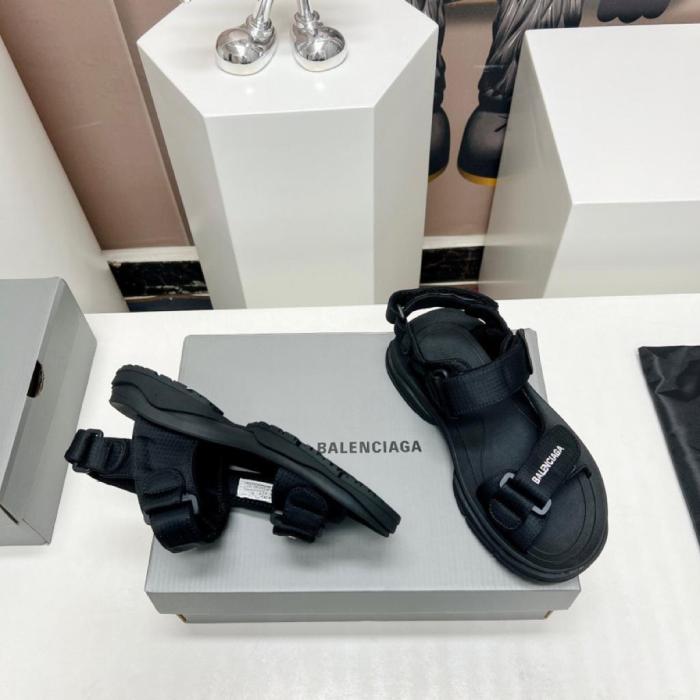 Balenciaga Tourist logo Velcro sandals