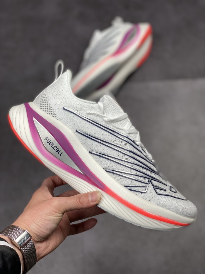 New Balance FuelCell SC Elite V3 White Victory Blue