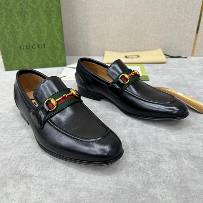 Gucci LOAFER WITH HORSEBIT Black leather