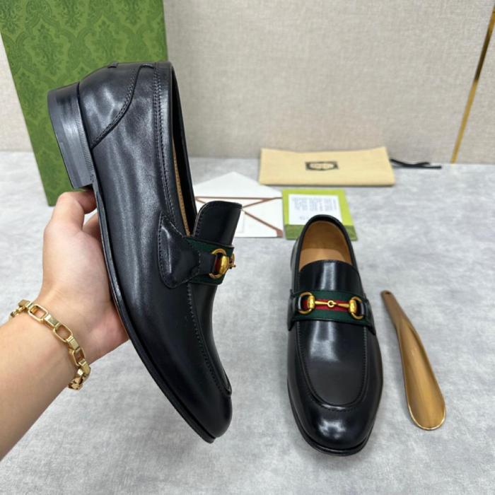 Gucci LOAFER WITH HORSEBIT Black leather