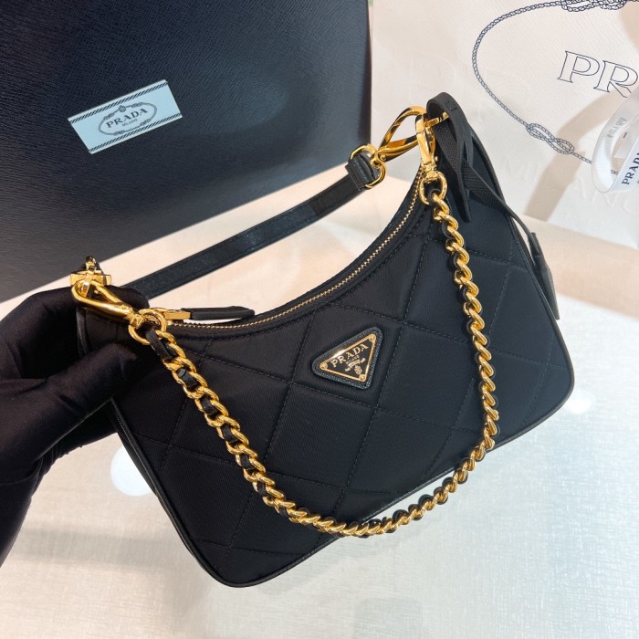 handbags prada Hobo 1BC204 Size:22*18*6cm