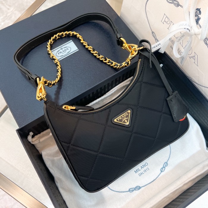 handbags prada Hobo 1BC204 Size:22*18*6cm