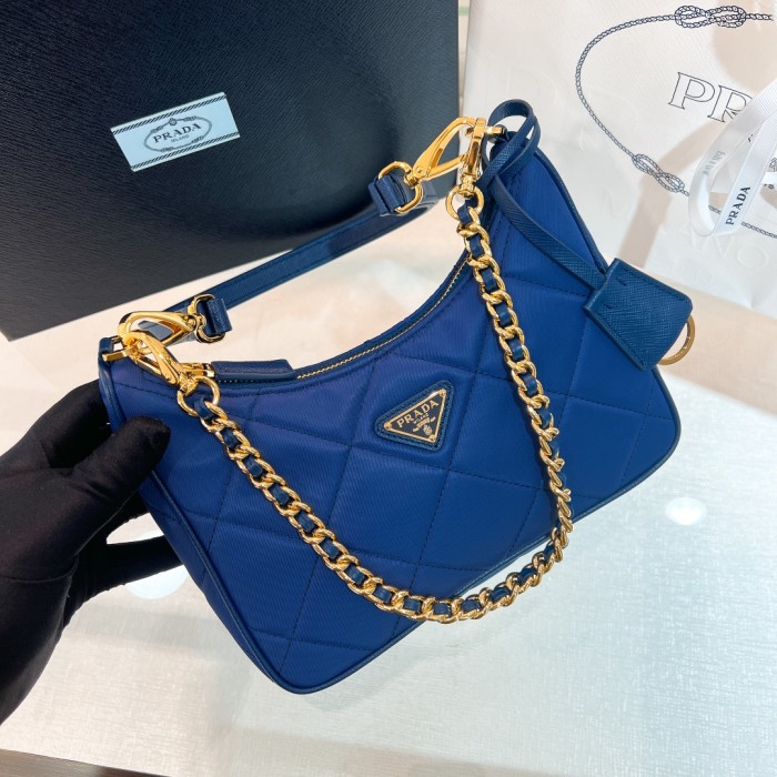 handbags prada Hobo 1BC204 Size:22*18*6cm