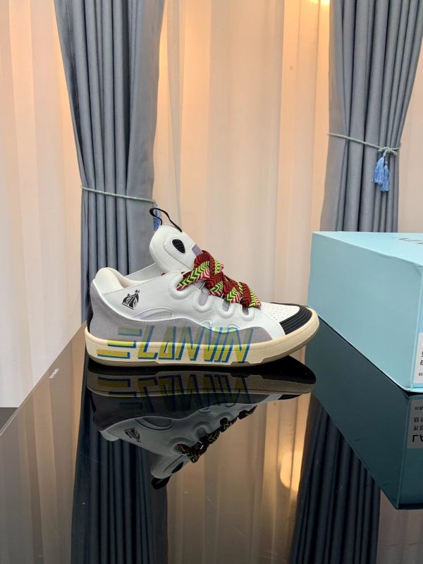 Lanvin Leather Curb White letters