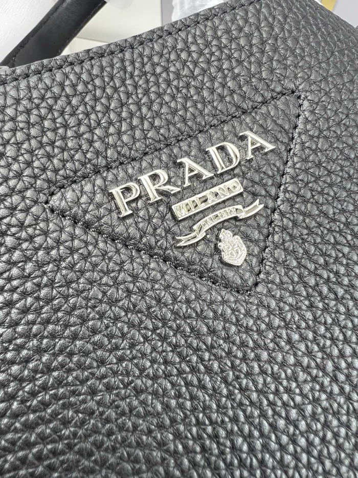 handbags prada black 1BG335 size:25*21.5*14