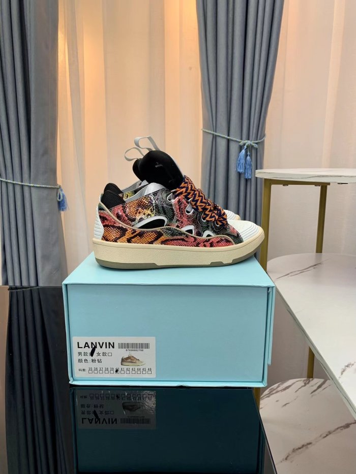 Lanvin Leather Curb snake's skin