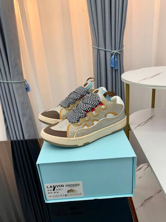 Lanvin Leather Curb Grey sequins