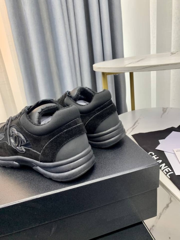 Chanel Fabric & Suede Calfskin Low Top Sneaker 59