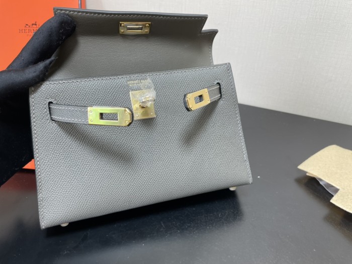 Handbags Hermes Kelly size:19.5 cm