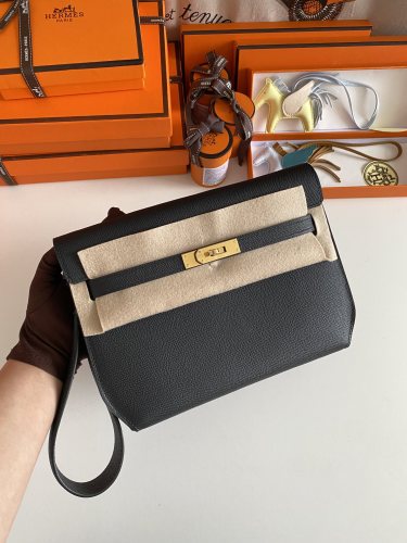 Handbags Hermes Kelly Depeches size:25 cm