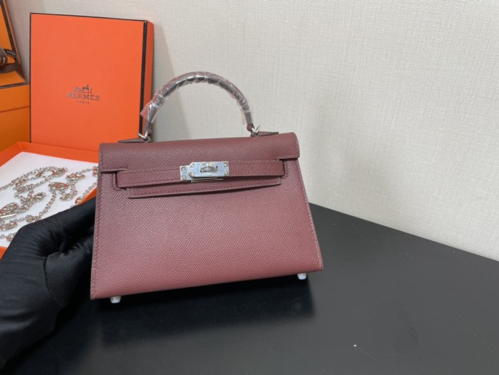 Handbags Hermes Kelly size:19.5 cm
