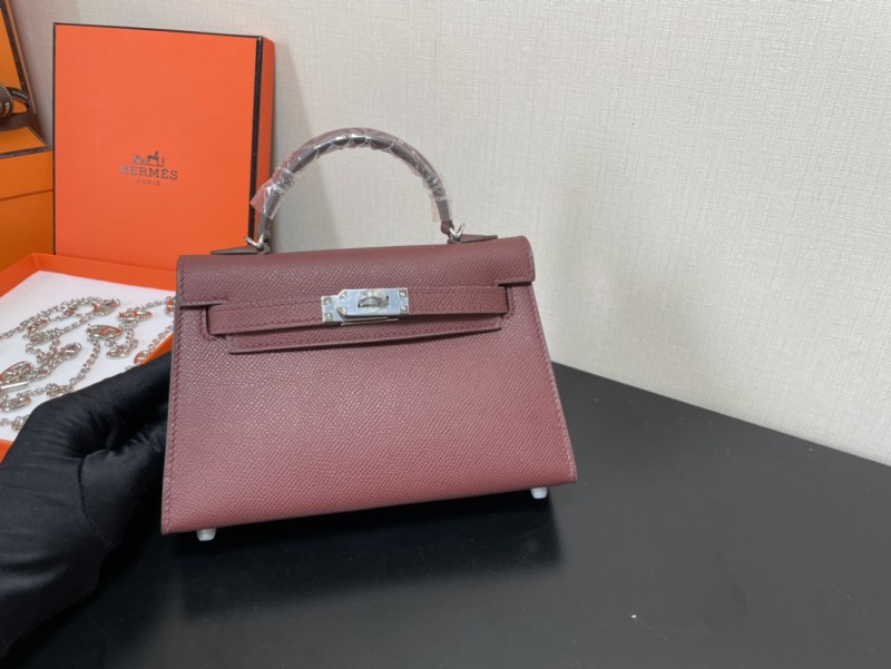 Handbags Hermes Kelly size:19.5 cm