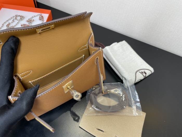 Handbags Hermes Kelly size:19.5 cm