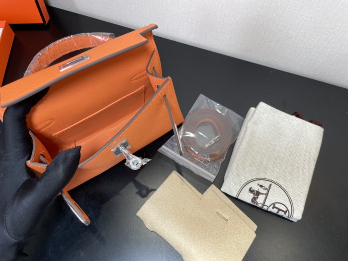 Handbags Hermes Kelly size:19.5 cm