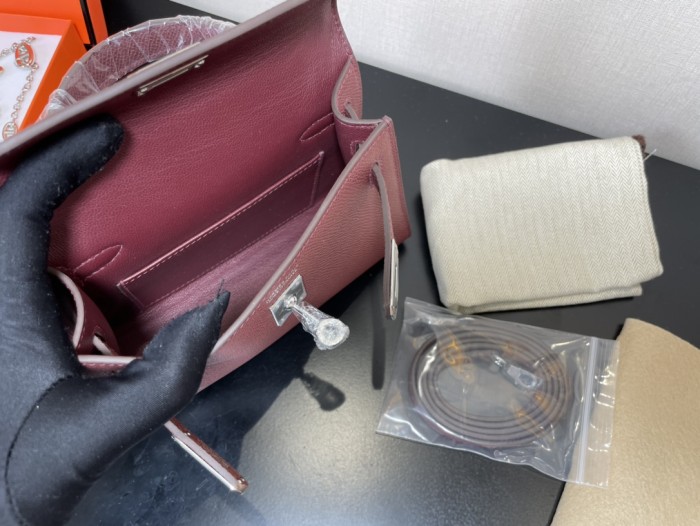 Handbags Hermes Kelly size:19.5 cm