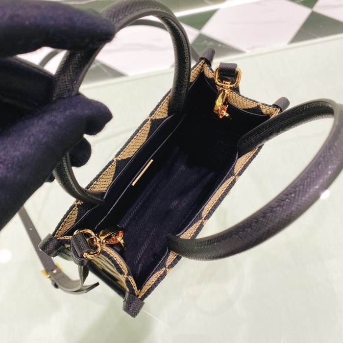 handbags prada 1BA355 size:19*6*17cm