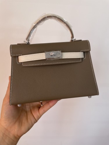 Handbags Hermes Kelly size:19.5 cm