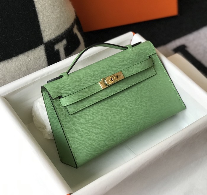 Handbags Hermes 𝑴𝒊𝒏𝒊 𝑲𝒆𝒍𝒍𝒚size:22 cm