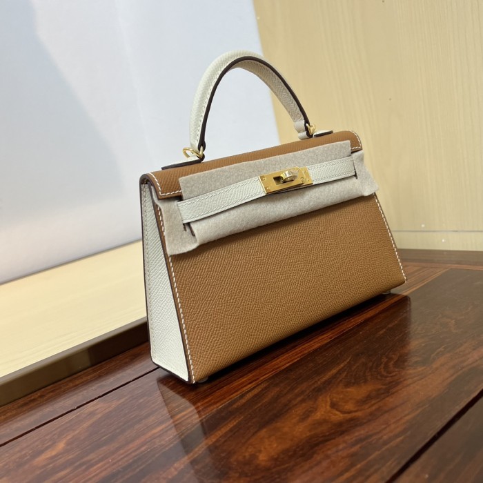 Handbags Hermes Kelly size:19 cm