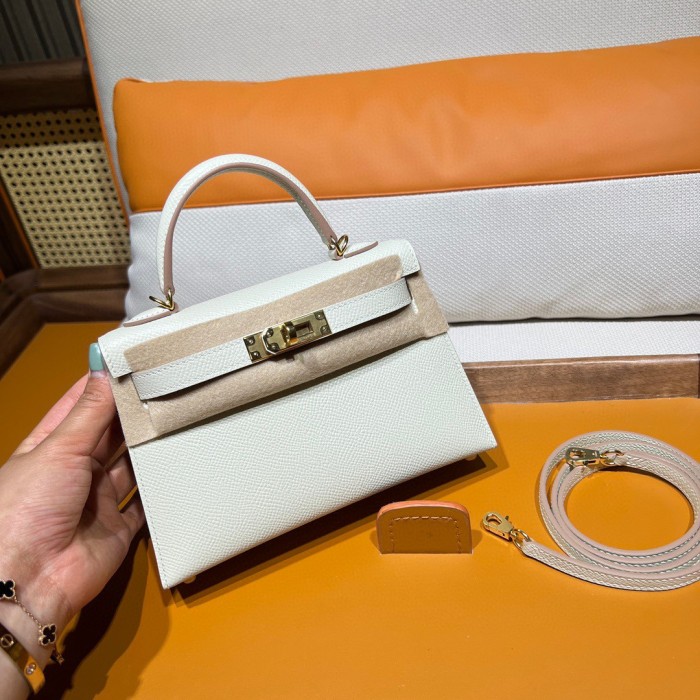 Handbags Hermes mini kelly size:19 cm