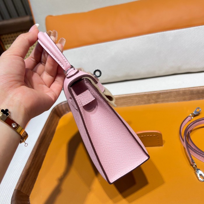 Handbags Hermes mini kelly size:19 cm
