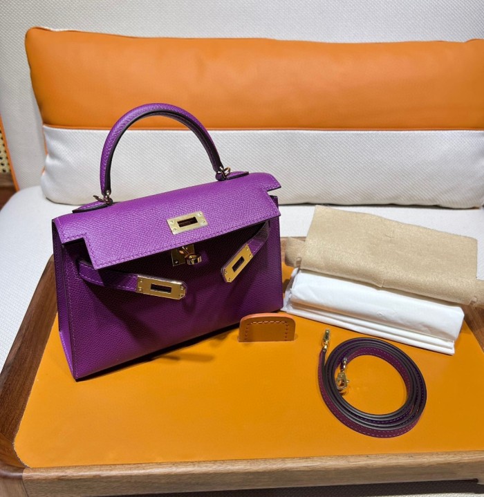 Handbags Hermes mini kelly size:19 cm