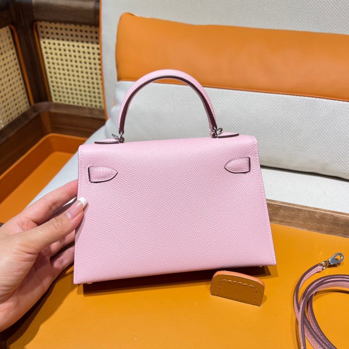 Handbags Hermes mini kelly size:19 cm