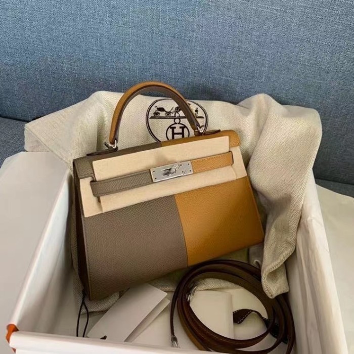 Handbags Hermes Kelly size:19 cm