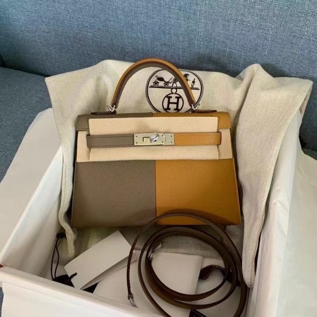 Handbags Hermes Kelly size:19 cm