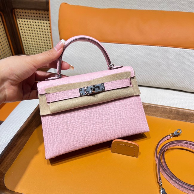 Handbags Hermes mini kelly size:19 cm