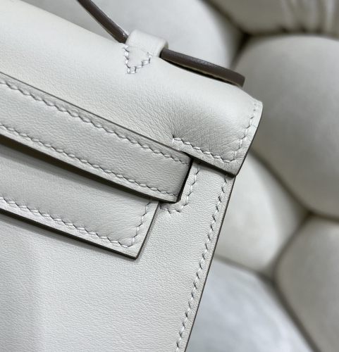 Handbags Hermes Kelly size:22 cm