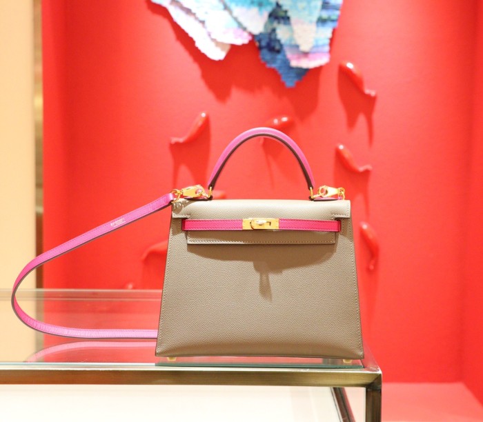 Handbags Hermes Kelly size:25 cm