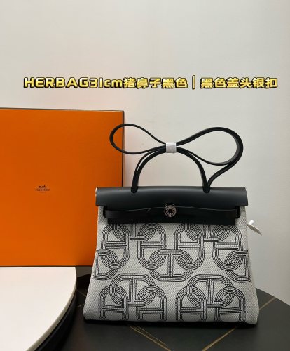 Handbags Hermes Herbag size:25/31/10 cm